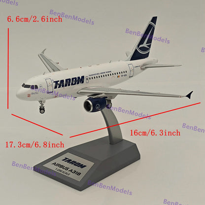 1:200 TAROM / Airbus A318 / YR-ASA / IF318RO1124 / INFLIGHT 200 Diecast Model