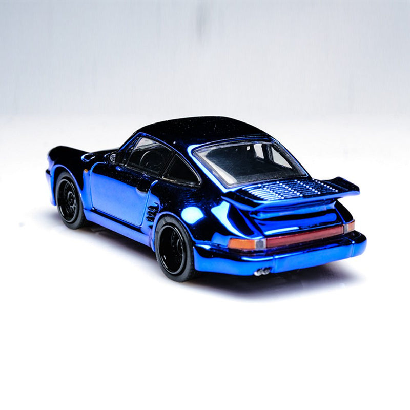 Master 1:64 Porsche 930 911 Turbo Black Bird Open Cover Engine Diecast Toys Car Models Collection Gifts