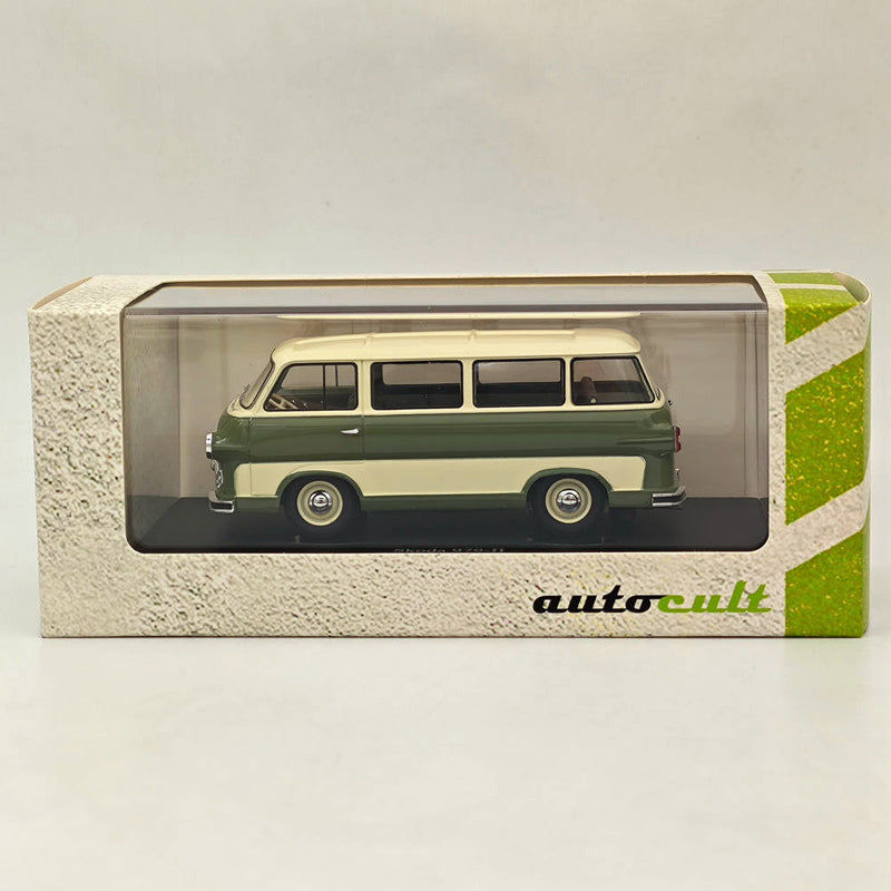 1/43 AutoCult Skoda 979-II Minibus Cz Beige/Green Model Car Limited