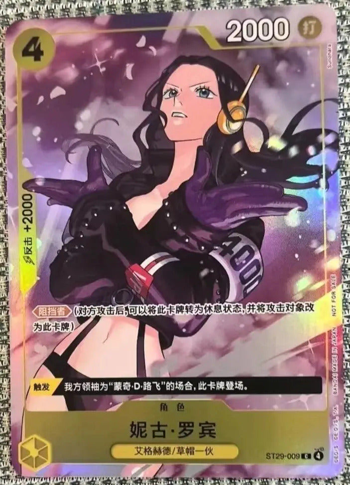 Chinese-Nico Robin ST29-009 (No Foil) Card Promotion Pack EX vol.4 Promo ONE