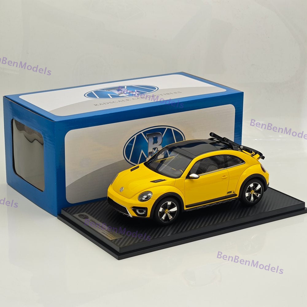 1/18 Volkswagen Beetle Dune Concept Radscale Yellow Resin Car Limited Collection