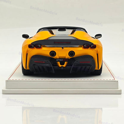 CE 1/18 Ferrari SF90 Spider Supercar Car Yellow Resin Model Limited Collection