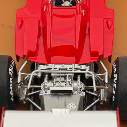 Tecnomodel 1/18 Ferrari F1 312 B3-73 #0 1973 TEST DRIVE Spain GP Red Resin Model