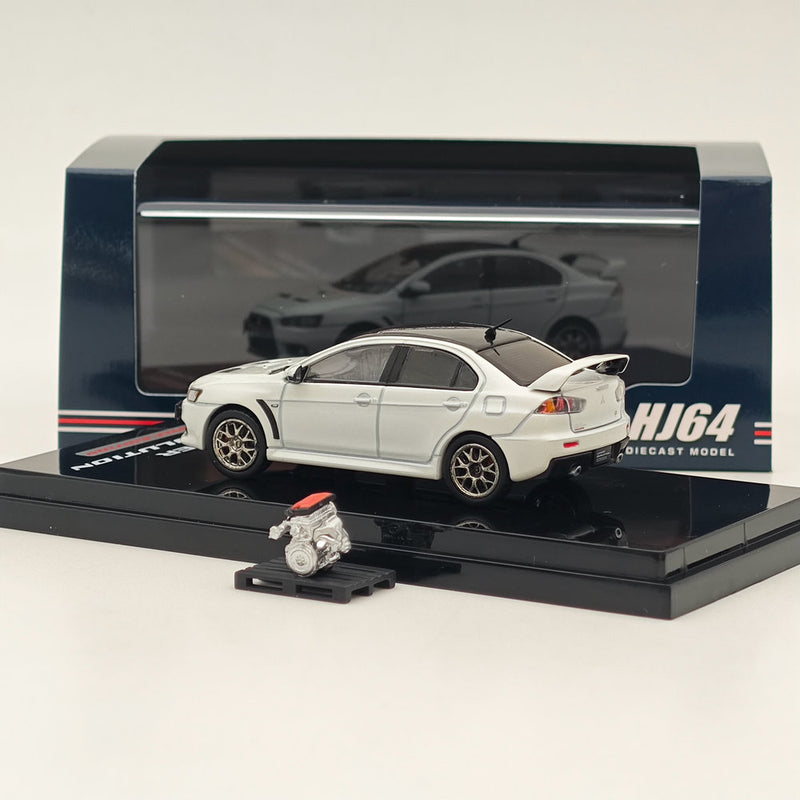 Hobby Japan 1/64 Mitsubishi Lancer Evolution X Final Edition White HJ642053CWP