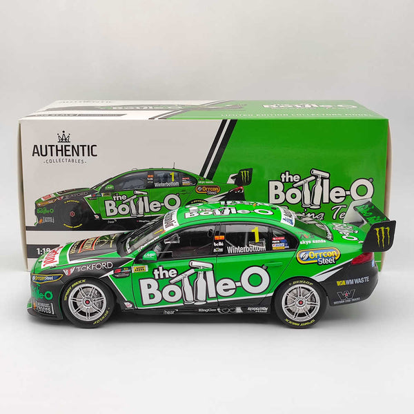 1/18 Authentic THE BOTTLE-O RACING TEAM FORD FGX FALCON 2016 MARK WINTERBOTTOM'S #ACD18F16G Diecast Models Car Limited Collection