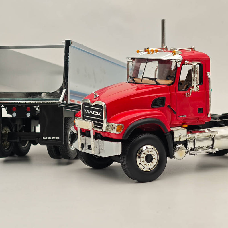 FIRST GEAR 1/34 MACK GRANITE & ROUND END DUMP TRAILER 10-4181 DIECAST Model Truck Collection