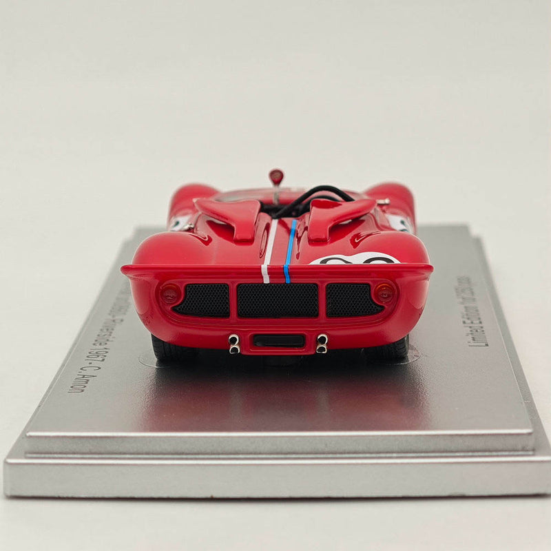 Kess-Model 1/43 Ferrari 350 CAN-AM sn0860-Riverside 1967-C.Amon Resin Model Red