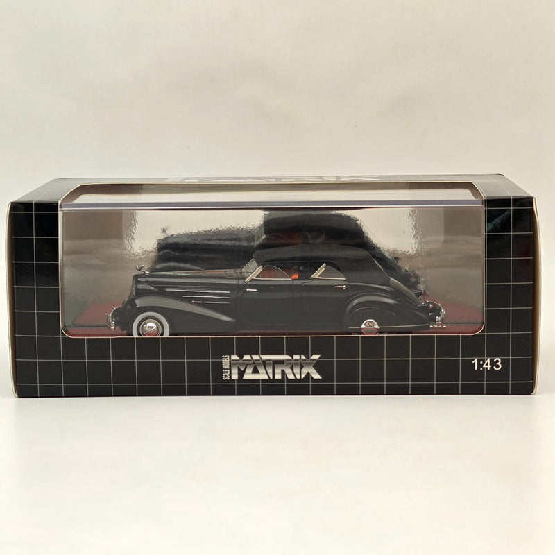 MATRIX-MODELS 1/43 Cadillac V16 Dual Cowl Sport Phaeton 1937 Resin black/closed