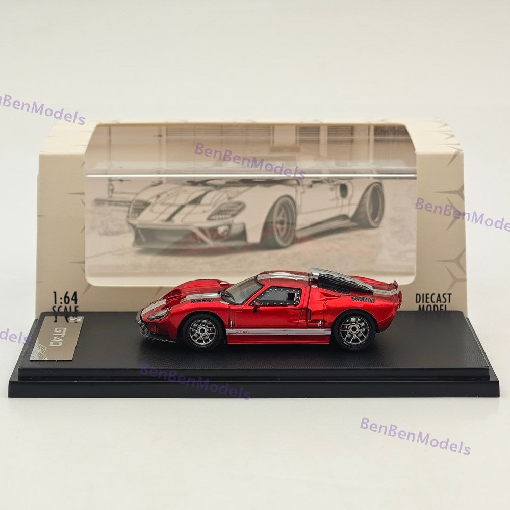 RM 1:64 GT40 Hood Magnetic Limited Edition Alloy Car Model - Two Styles
