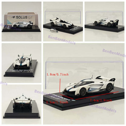 1/64 CM Mclaren Solus GT Racing Sports Diecast Metal Car Ornaments Supercar