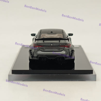1:64 SW BMW G82 M4 ADRO BODY KIT Coupe Sports Model Diecast Metal Car Gray