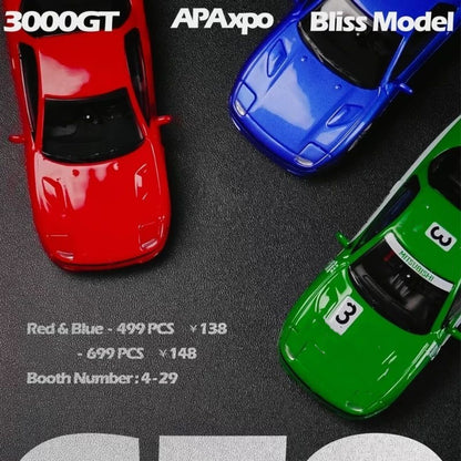 Bliss 1:64 GTO 3000GT APAXPO Foshan Exhibition Edition With Three Coatings Diecast Model Car