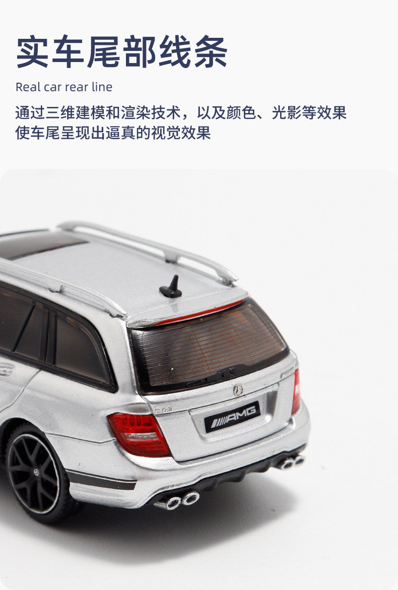 Flame 1:64 C63 V8 Edition 507 Wagon Travel Simulation Alloy Car Model