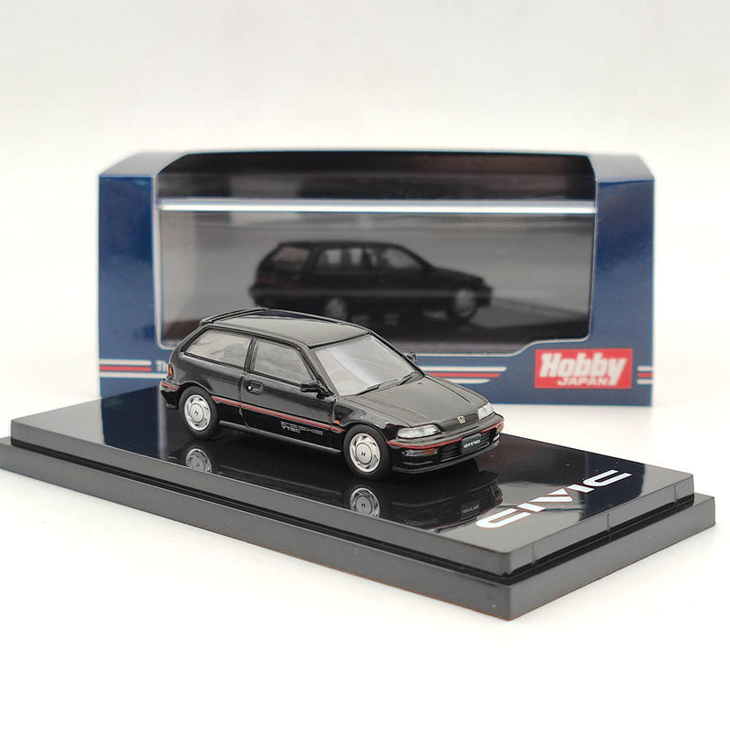 1/64 Hobby Japan Honda Civic (EF9) SiR Ⅱ HJ641031ABK Diecast Model Car Black