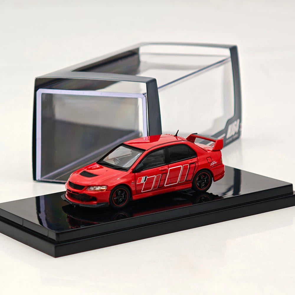 1:64 Hobby Japan Lancer GSR Evolution IX RALLIART Red Solid HJ646054R alloy car model