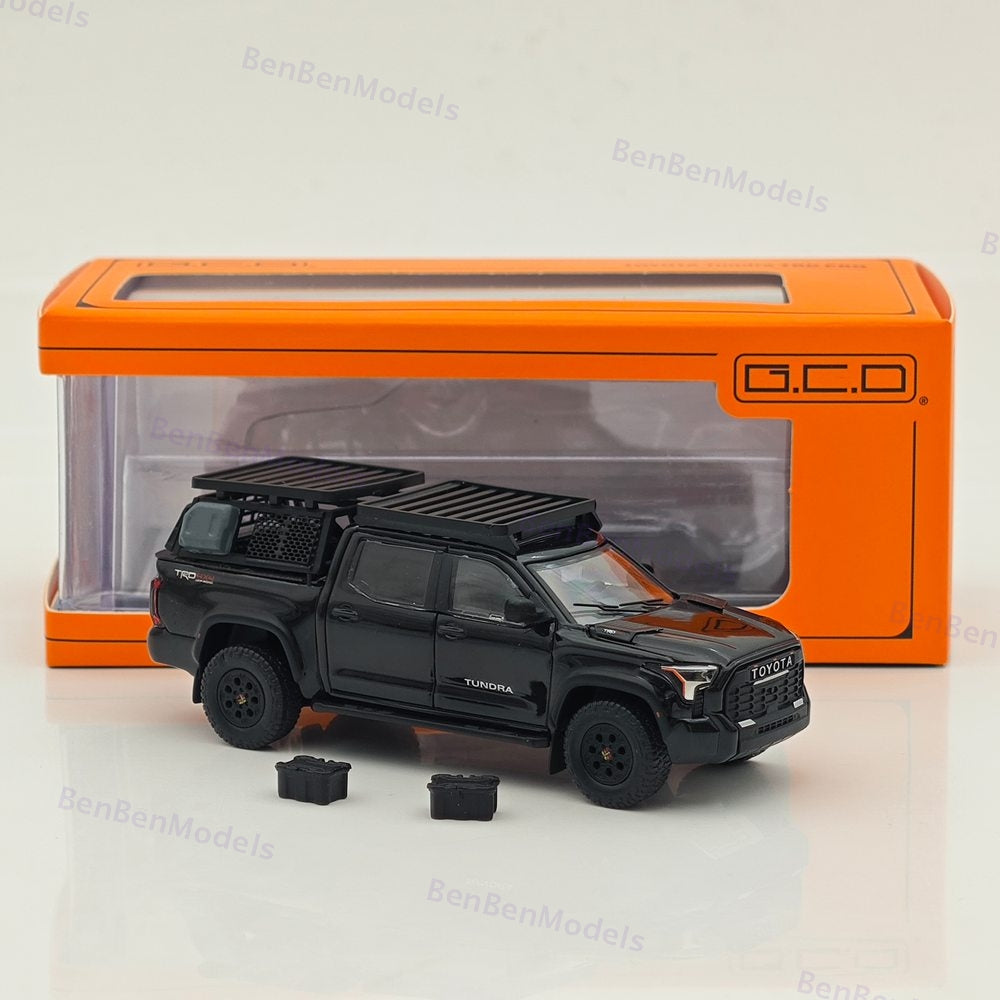 1:64 GCD Toyota Tundra PickUp MK3 XK70 TRD Pro Black Diecast Model Car Limited