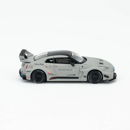 Minigt 1:64 GT R 35gt rr Combat Gray Lbwk Modified Alloy Car Model 1248