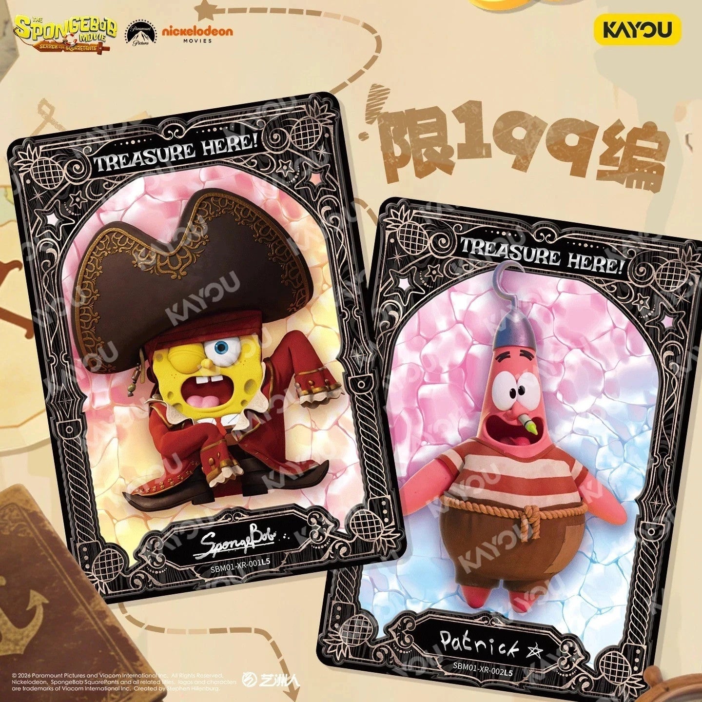 New Spongebob 25th Anniversary Kayou Booster Box 50 Trading Card's Anime Vol 3