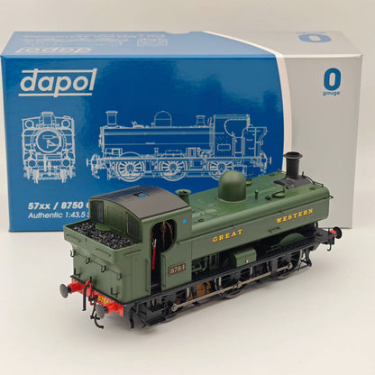 Dapol 7s-007-010 O Gauge Class 57xx Pannier Great Western Green 8784 21DCC