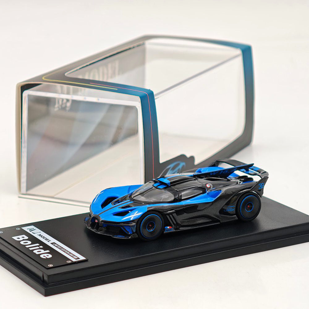 MJ 1:64 bolide Carbon Fiber Trim Miniature Diecast Toys Car Models Collection Gifts Limited Edition