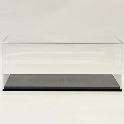 1:18 Diecast Model Display Box Acrylic Protector Dustproof Carbon Fiber Base