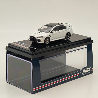 Hobby Japan 1/64 Mitsubishi Lancer Evolution X Final Edition White HJ642053CWP In Stock - US