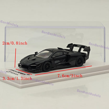 1/64 CM Mclaren Senna GTR Racing Sports Diecast Metal Car Ornaments Supercar