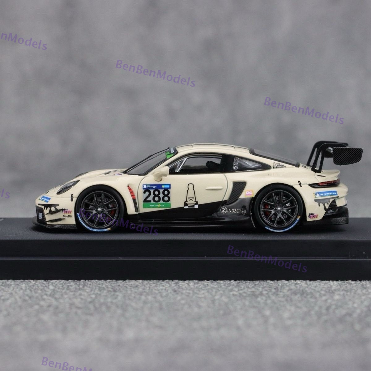 STAR RACE 1:64 Porsche 911 GT3 R TBC Livery Collectible Diecast Car Model Gifts