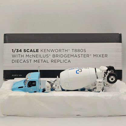 First Gear 1:34 Kenworth T880S with McNeilus Bridgemaster Mixer 10-4231 Diecast