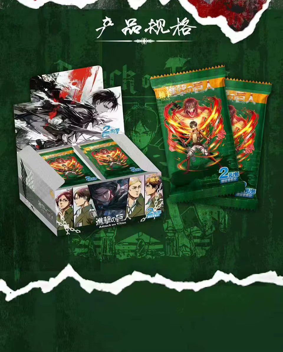 Attack On Titan Premium 30 Pack Booster Box Trading Card Anime CCG NEW Youka