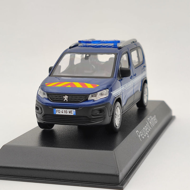 1/43 Norev Peugeot Rifter Gendarmerie Diecast Models Car Christmas Gift Blue