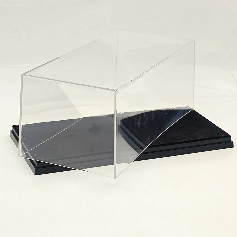 1:18 Dustproof Acrylic Display Case Flocked Base For Diecast Car Collectibles Storage
