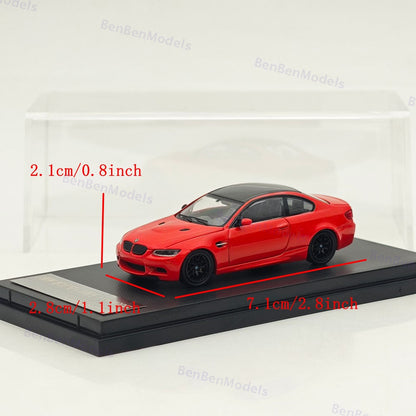 Fine model 1/64 Red BMW M3 E92 COUPE Diecast Model Car Limited Collection Gifts