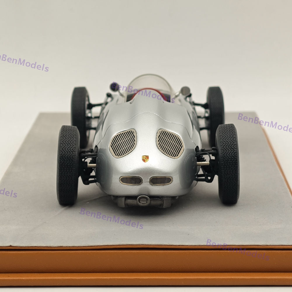 1/18 Tecnomodel Porsche 718 F2 Presse Version 1960 CA18-TMP002 Silver Resin