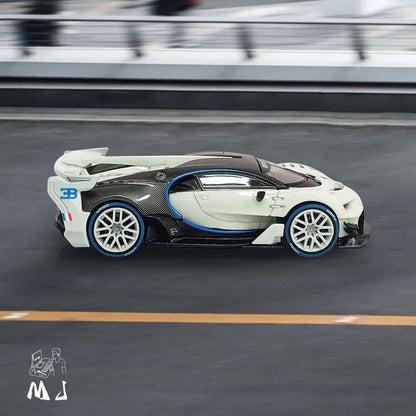 Bugatti Vision GT Gulf Miniature Diecast Toys 1:64 Modèles de voitures Collection Cadeaux Édition limitée 