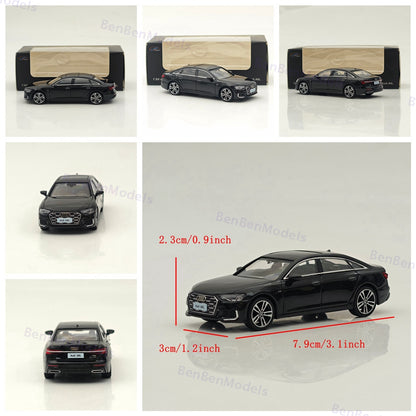 1/64 VAV Audi A6L Diecast Toys Car Models Collection Gifts Silver/Black/White