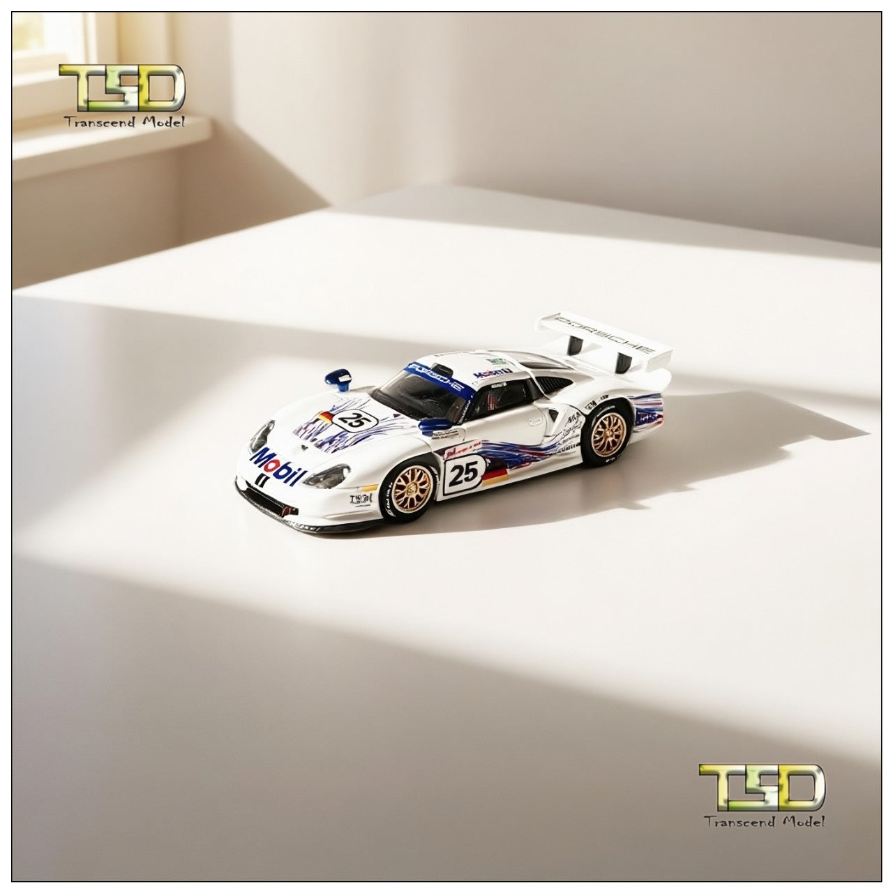 TSD 1:64 for 1997 911 GT1 LM Openable - hood Alloy Toys Car Model - Collectible Gifts
