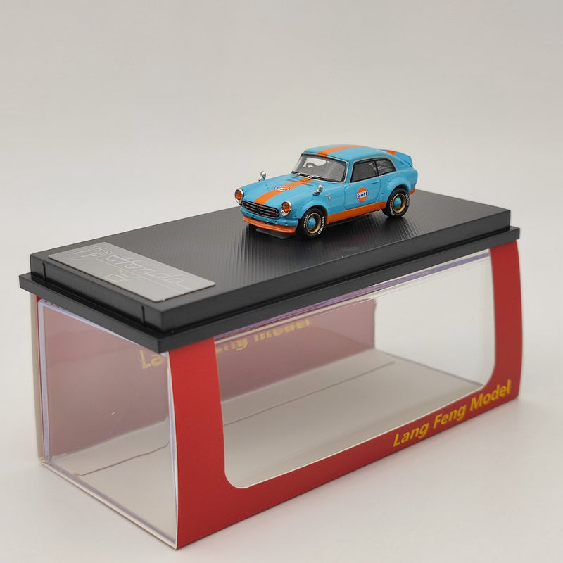 LF 1:64 Honda S800 Gulf Oil Modified Version Diecast Toys Car Models Miniature Vehicle Hobby Collectible Gifts
