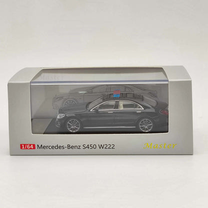Voiture de police Mercedes-Benz S450 W222 1:64 Master Diecast Toys Modèles Collection Cadeaux 