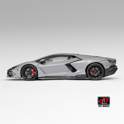 New Revuelto Renaissance Daniel LCD 1:18 Alloy Full Open Simulation Car Model Gray