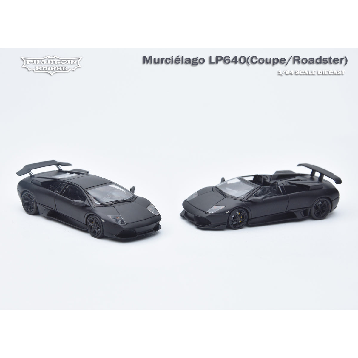 Phantom Knight PK Murciélago LP640 Bat Chengdu Auto Show 1:64 Alloy Open Cover Car Model Gifts