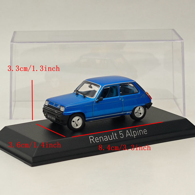 1/43 Norev Renault 5 Alpine 1977 Diecast Model Cars Limited Collection Blue