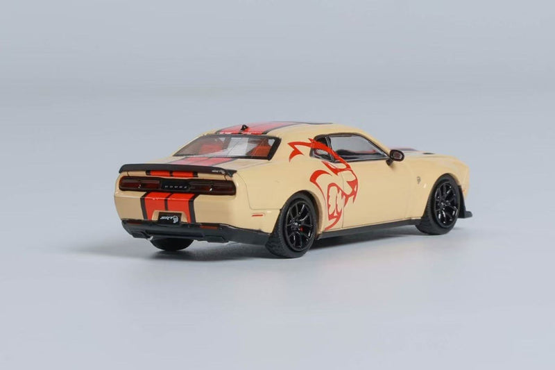 Stance Hunters 1/64 Dodge SRT Hellcat Desert Yellow Diecast Model Car Collection