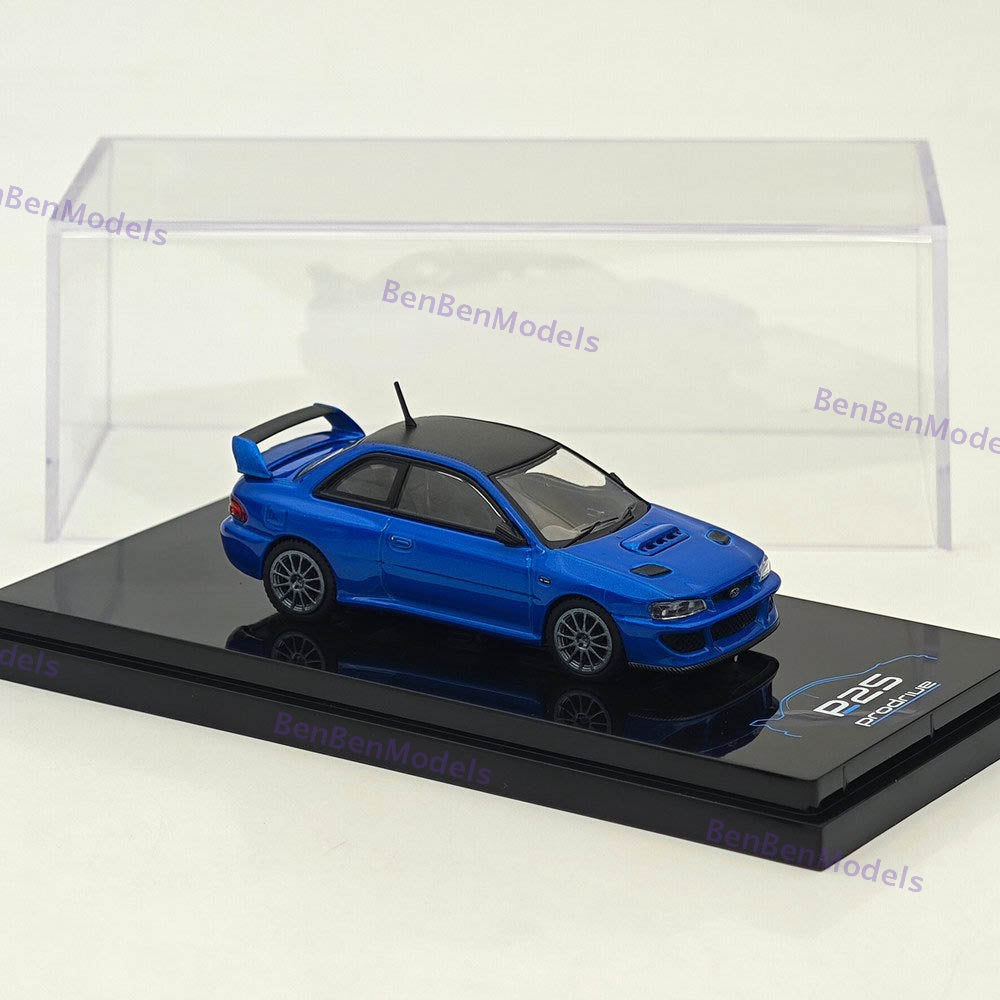 1/64 Hobby Japan Prodrive P25 2023 Impreza 22B Blue Diecast Metal Car