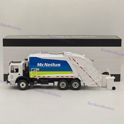 1/34 FIRST GEAR Mack TerraPro McNeilus Rear Load Refuse Truck & Two Trash Carts