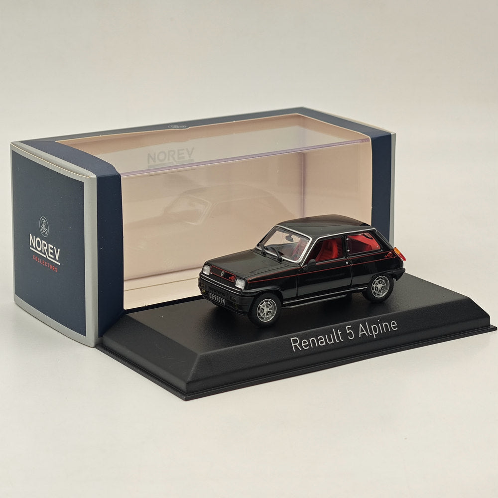 Modèle réduit de voiture moulé sous pression Norev Renault 5 Alpine 1977, collection limitée, noir, 1/43 