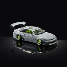 MORTAL 1:64 Nissan Silvia S14 GT-SPEC V1 SEIJI OOKAWARA Gray Diecast Car Model Miniature Vehicle Hobby Collectible Desktop Decoration Gift