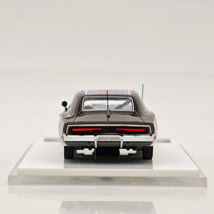 Limited Chrome Silver-Gray 1:64 General Lee Charger Mini Forge Diecast Model Car
