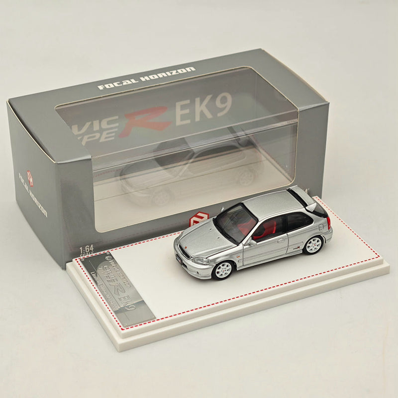 1/64 FH Honda Civic Type R EK9 Silver Diecast Models Car Toy Limited Collection