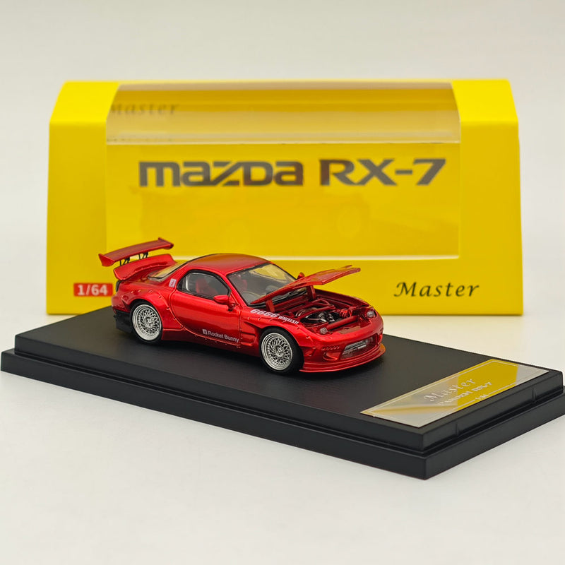 Master 1:64 Mazda RX-7/RX7 FD3S Hood and Headlights Can Open Diecast Models Toys Car Collection Gifts